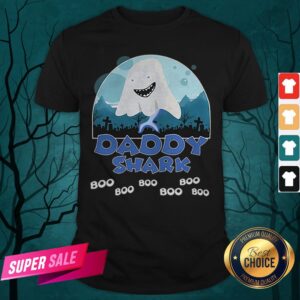 Good Daddy Shark Boo Boo Boo Ghost Halloween Shirt