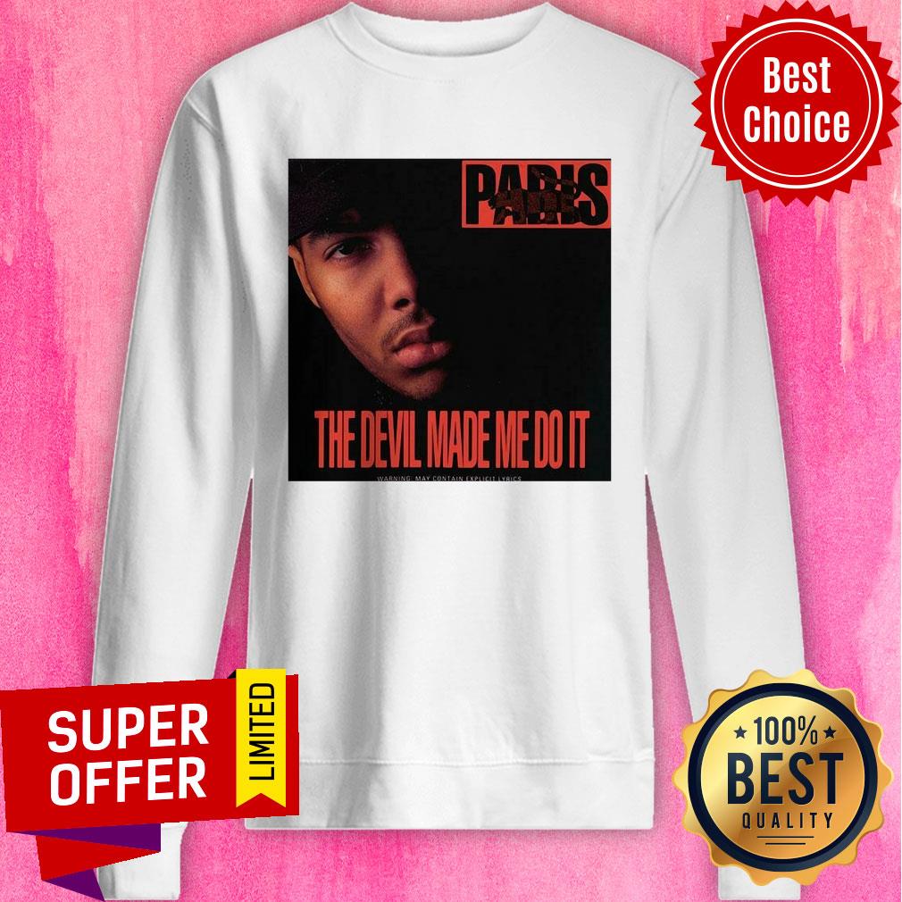 Official Paris The Devil Made Me Do It Shirt - Image 4