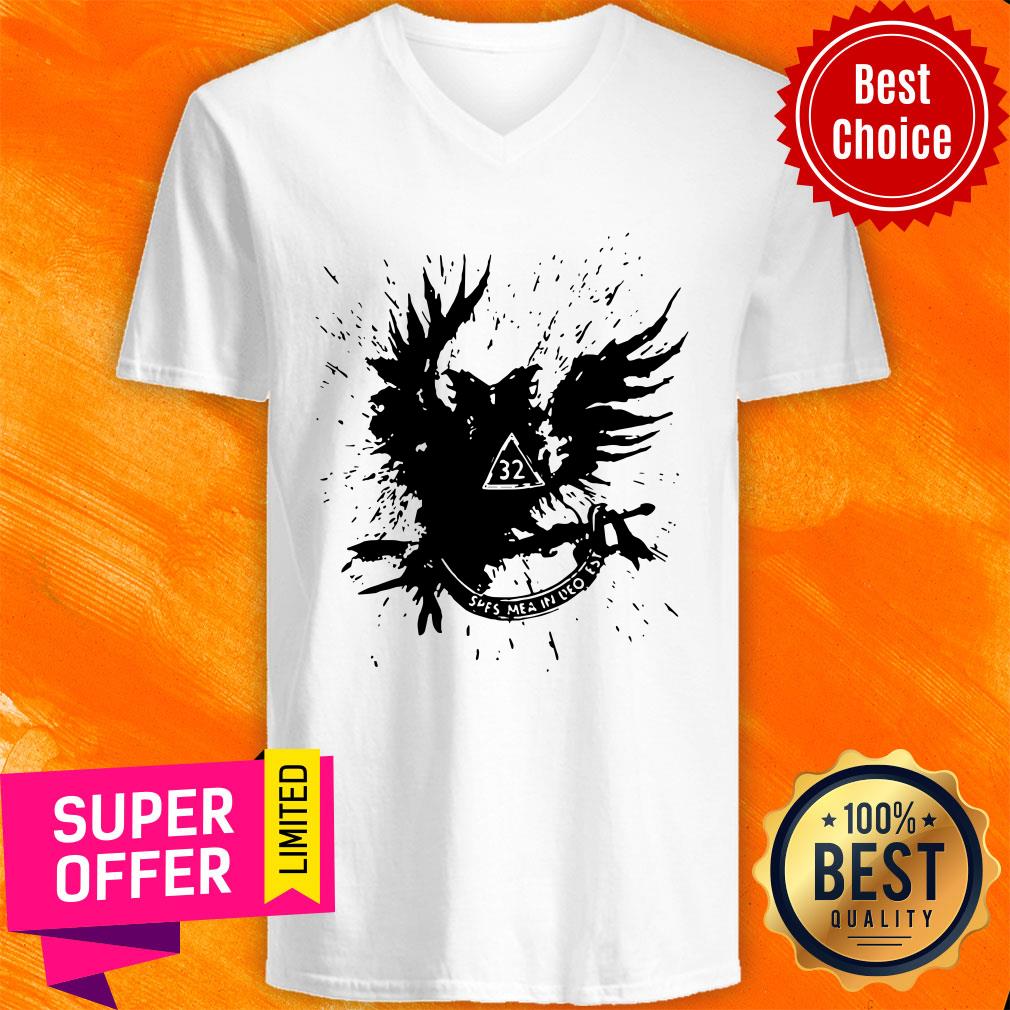 Premium Black SCOTTISH RITE 32 Spes Mea In Deo Est Shirt - Image 4
