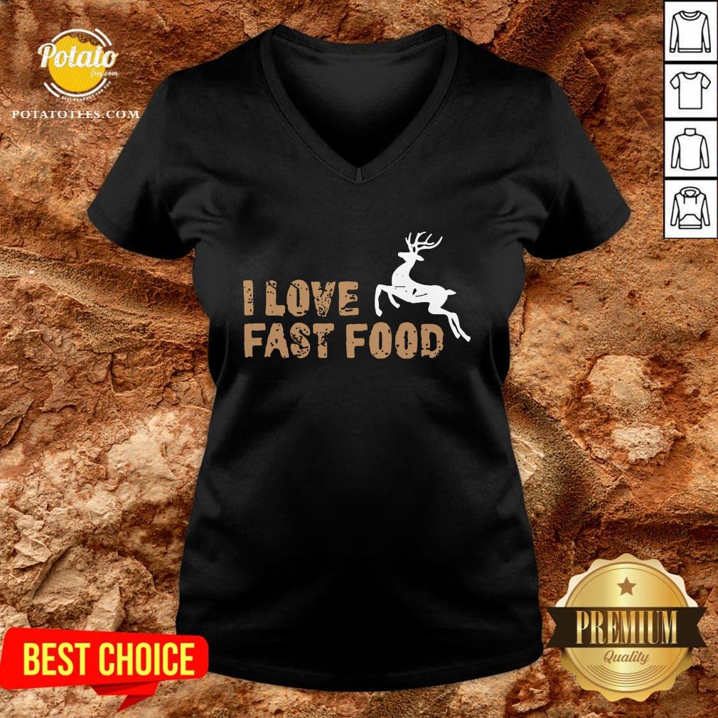 Funny I Love Fast Food Hunting Shirt - Image 2