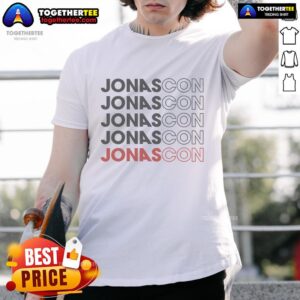 Nice Jonas Brothers Jonascon Repetitive T-Shirt