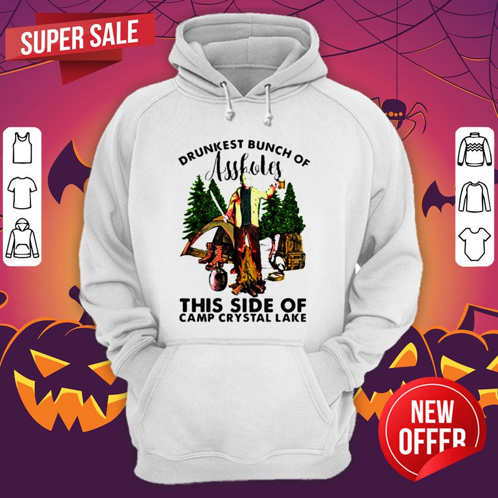 Halloween Jason Voorhees Drunkest Bunch Of Assholes This Side Of Camp Crystal Lake Shirt - Image 3
