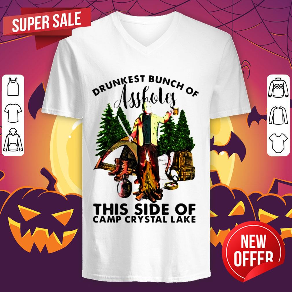 Halloween Jason Voorhees Drunkest Bunch Of Assholes This Side Of Camp Crystal Lake Shirt - Image 4