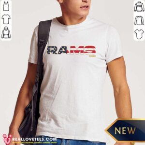 Los Angeles Rams Flag Script Franklin T-Shirt