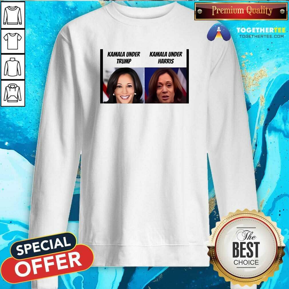 Funny Kamala Harris Under Trump Kamala Under Harris T-Shirt - Image 4
