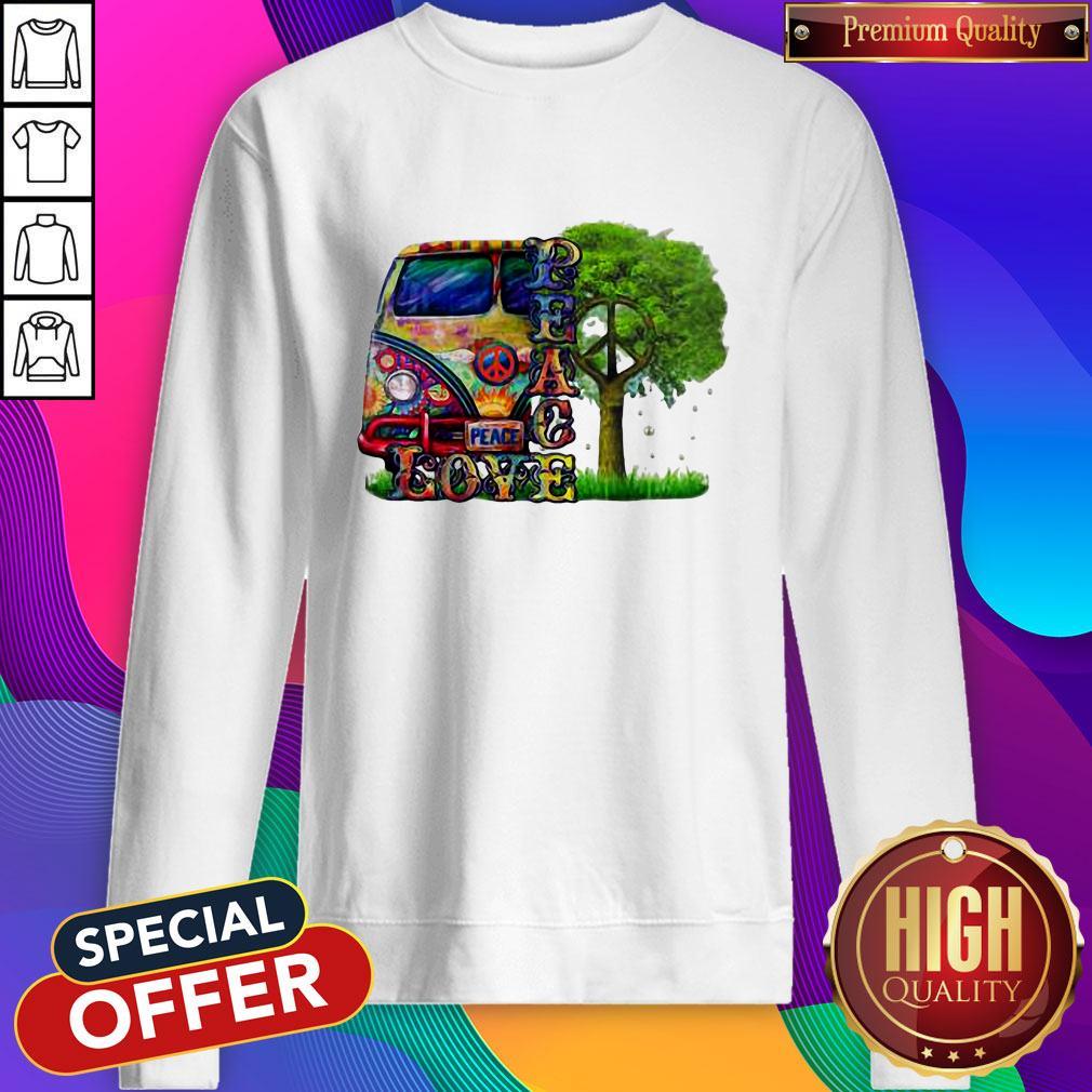 Official Peace Love Hippie Shirt - Image 4