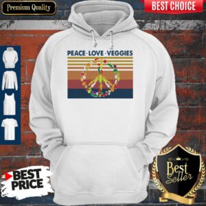 Alternative view of Peace Love Veggies Vintage Shirt