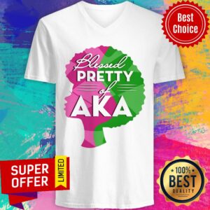 Alternative view of Premium Aka Sorority 1908 Blessed Pretty Girl Of Aka Shirt