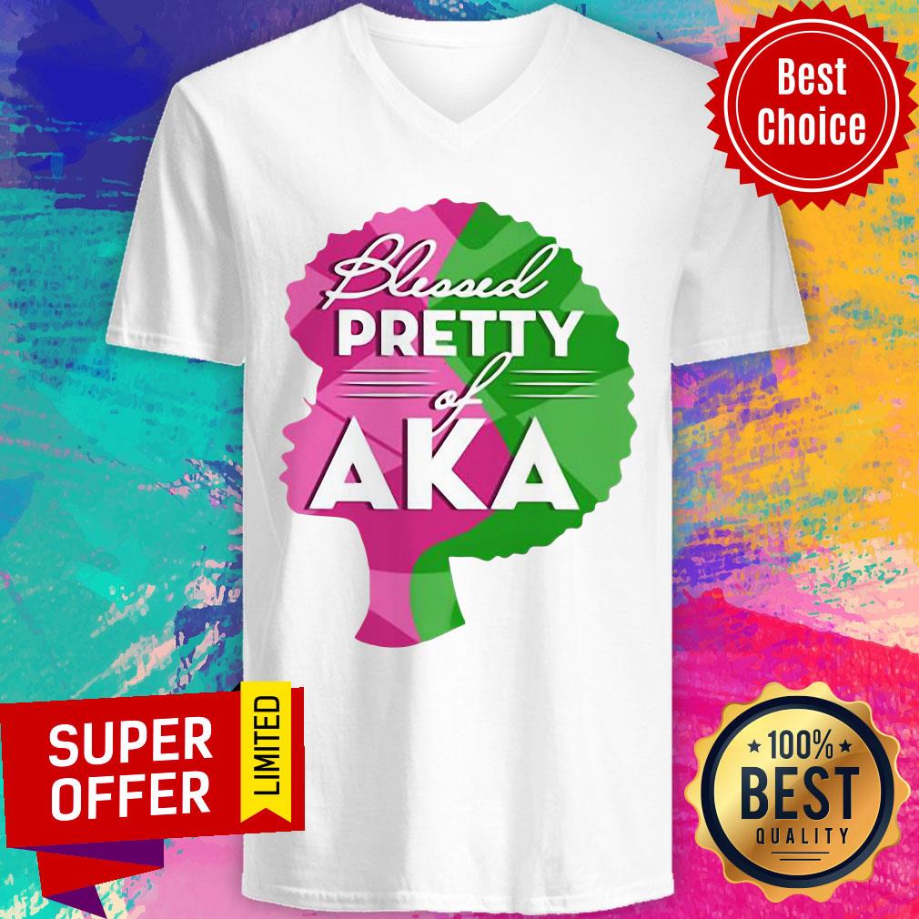 Premium Aka Sorority 1908 Blessed Pretty Girl Of Aka Shirt - Image 2