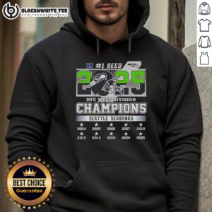 Alternative view of Official Seattle Seahawks NFC West Division Champions 1 Seed T-Shirt