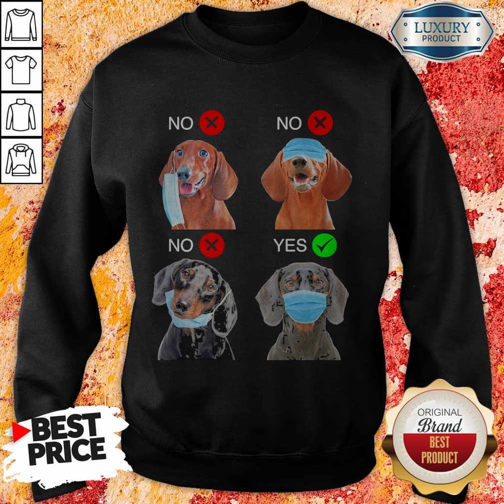 Dachshund The Right Way To Wear A Mask Shirt - Image 4