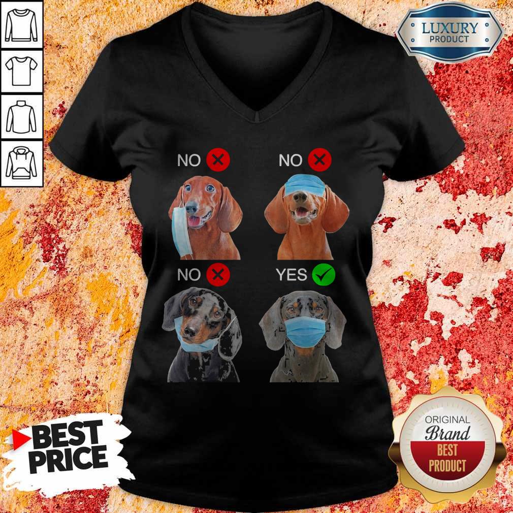 Dachshund The Right Way To Wear A Mask Shirt - Image 2