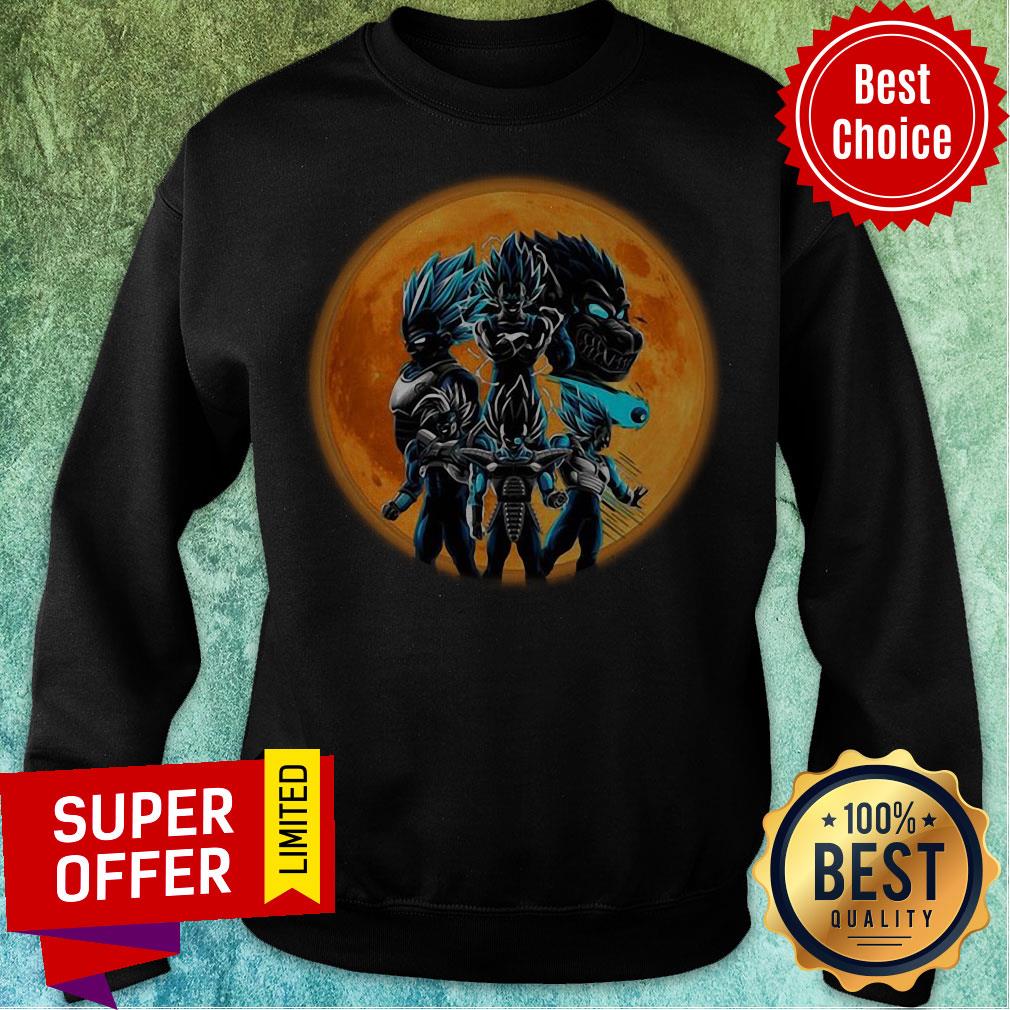 Funny Dragon Ball Vegeta Moon Halloween Perfect Gifts For Christmas Shirt - Image 2