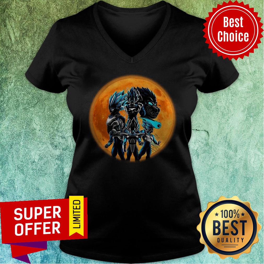 Funny Dragon Ball Vegeta Moon Halloween Perfect Gifts For Christmas Shirt - Image 4