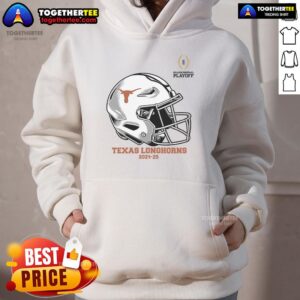 Alternative view of Nice College Football Playoff 2025 Texas Longhorns Helmet T-Shirt