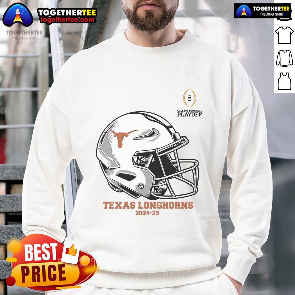 Nice College Football Playoff 2025 Texas Longhorns Helmet T-Shirt - Image 5