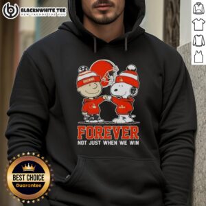 Alternative view of Premium Peanut Snoopy Charlie Brown Cleveland Browns Forever Not Just When We Win T-Shirt