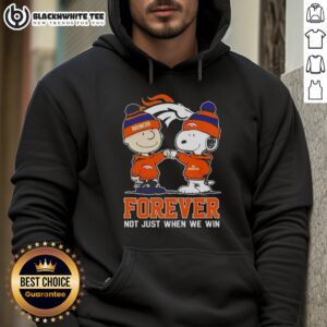 Alternative view of Premium Peanut Snoopy Charlie Brown Denver Broncos Forever Not Just When We Win T-Shirt