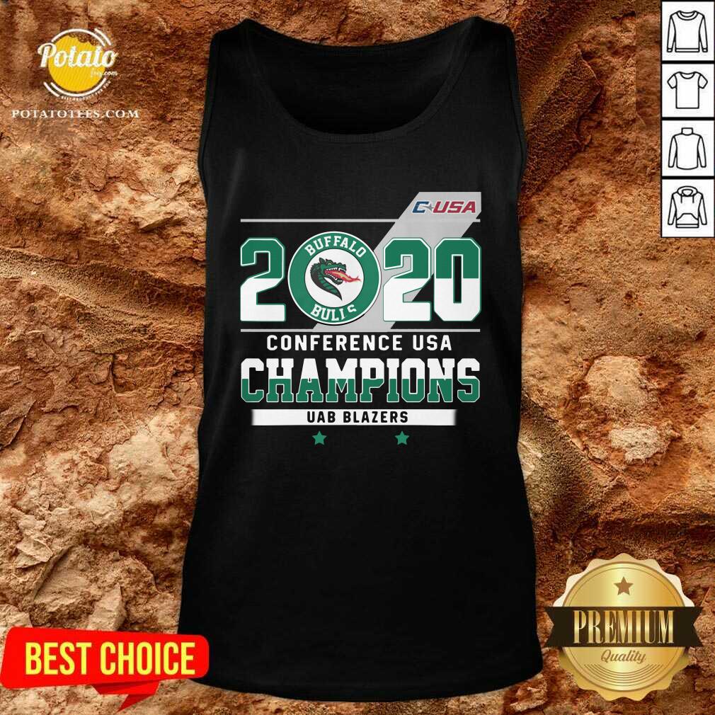 Nice C-USA 2020 Buffalo Bulls Conference USA Champions UAB Blazers Shirt - Image 3