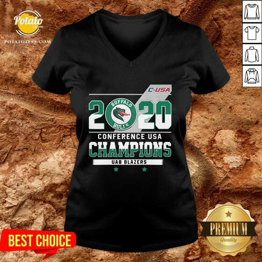 Nice C-USA 2020 Buffalo Bulls Conference USA Champions UAB Blazers Shirt - Image 2