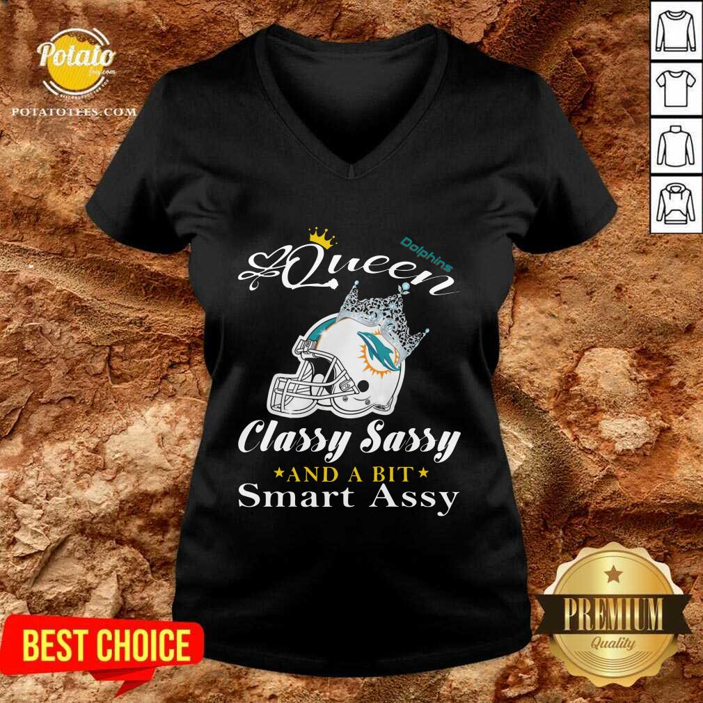 Nice Miami Dolphins Queen Classy Sassy And A Bit Smart Assy Shirt - Image 5
