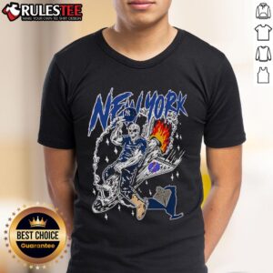 Awesome New York Yankees X Warren Lotas Swole Skeleton Spaceship T-Shirt