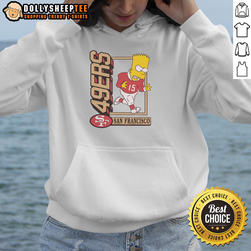 Hot The Simpsons Bart X San Francisco 49ers T-Shirt - Image 2