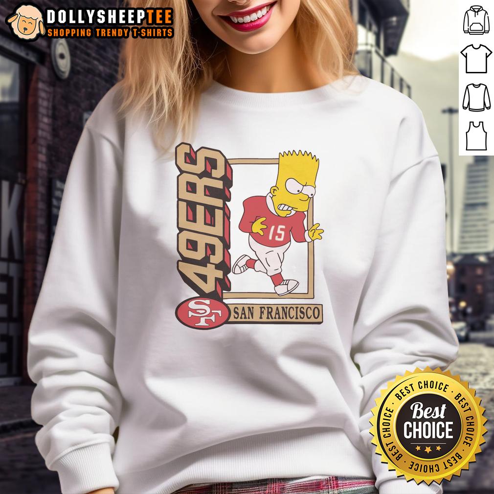 Hot The Simpsons Bart X San Francisco 49ers T-Shirt - Image 5