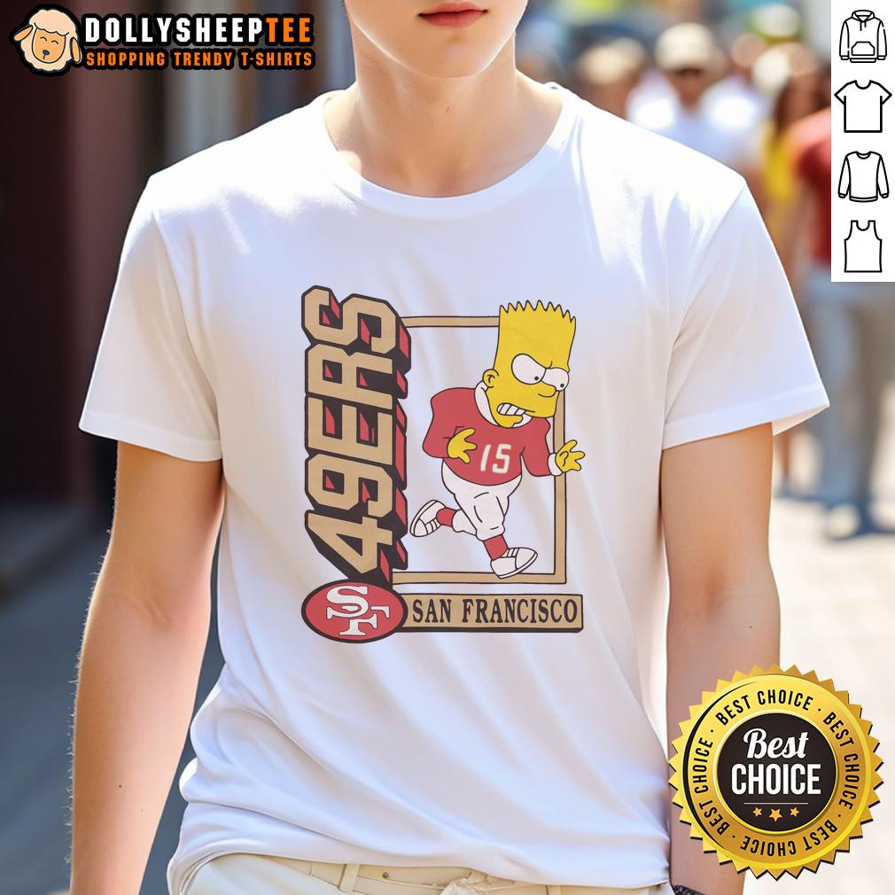 Hot The Simpsons Bart X San Francisco 49ers T-Shirt