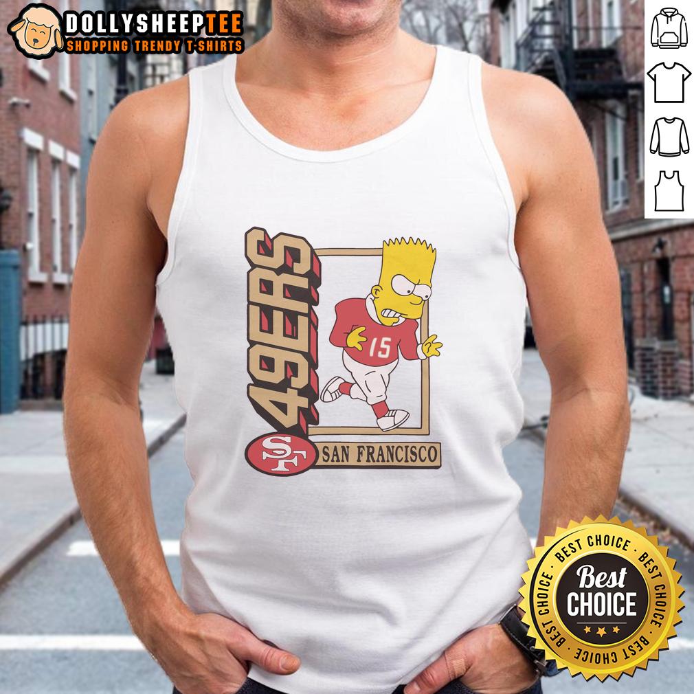 Hot The Simpsons Bart X San Francisco 49ers T-Shirt - Image 4