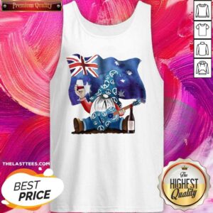 Alternative view of Good Dwarfs Wine Australia Flag Shirt
