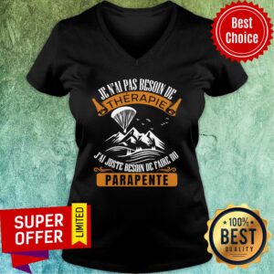 Alternative view of Mountian Therapie Je N'ai Beson De Parapente Shirt