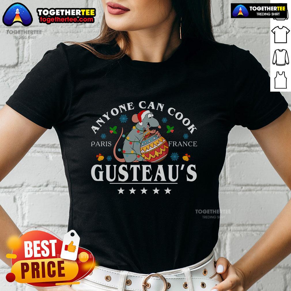 Top Christmas Chef Remy Anyone Can Cook Christmas Chef Mouse T-Shirt - Image 3