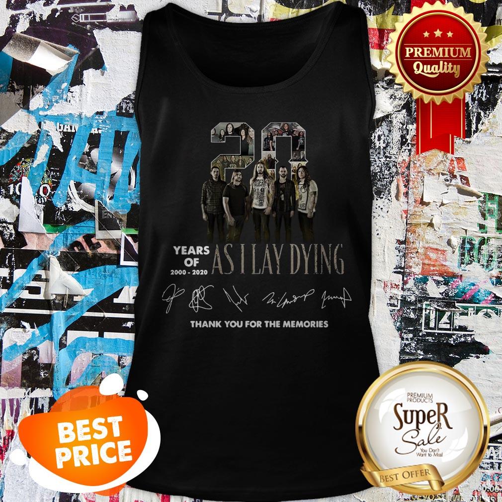 Nice 20 Years of 2000 2020 Signatures Asilaydying Thank For Memories Shirt - Image 3
