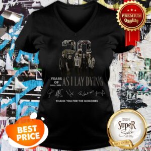 Alternative view of Nice 20 Years of 2000 2020 Signatures Asilaydying Thank For Memories Shirt