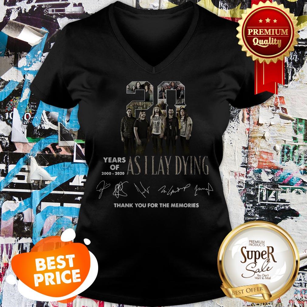 Nice 20 Years of 2000 2020 Signatures Asilaydying Thank For Memories Shirt - Image 2