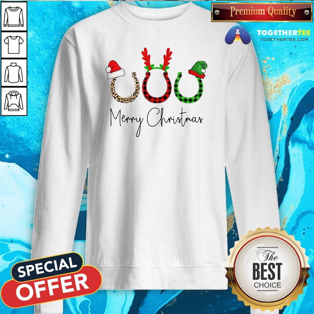 Perfect Horseshoe Merry Christmas Shirt - Image 4