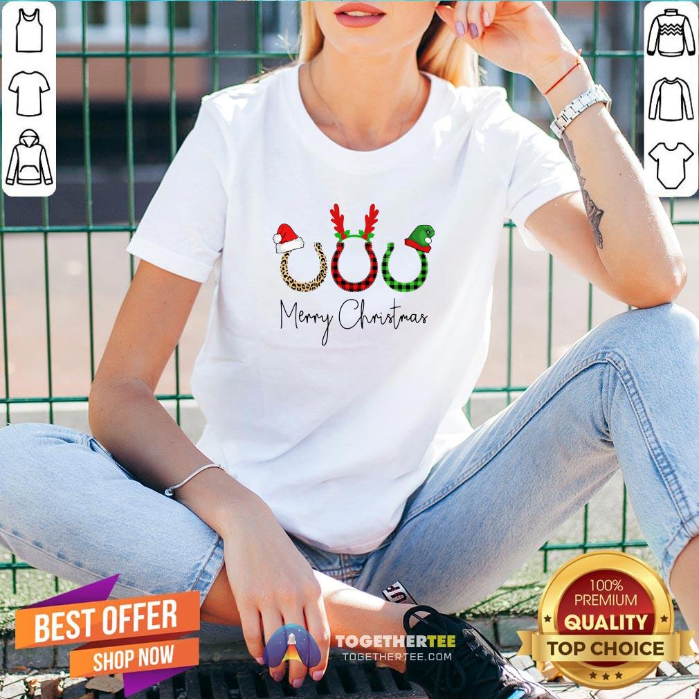 Perfect Horseshoe Merry Christmas Shirt - Image 2