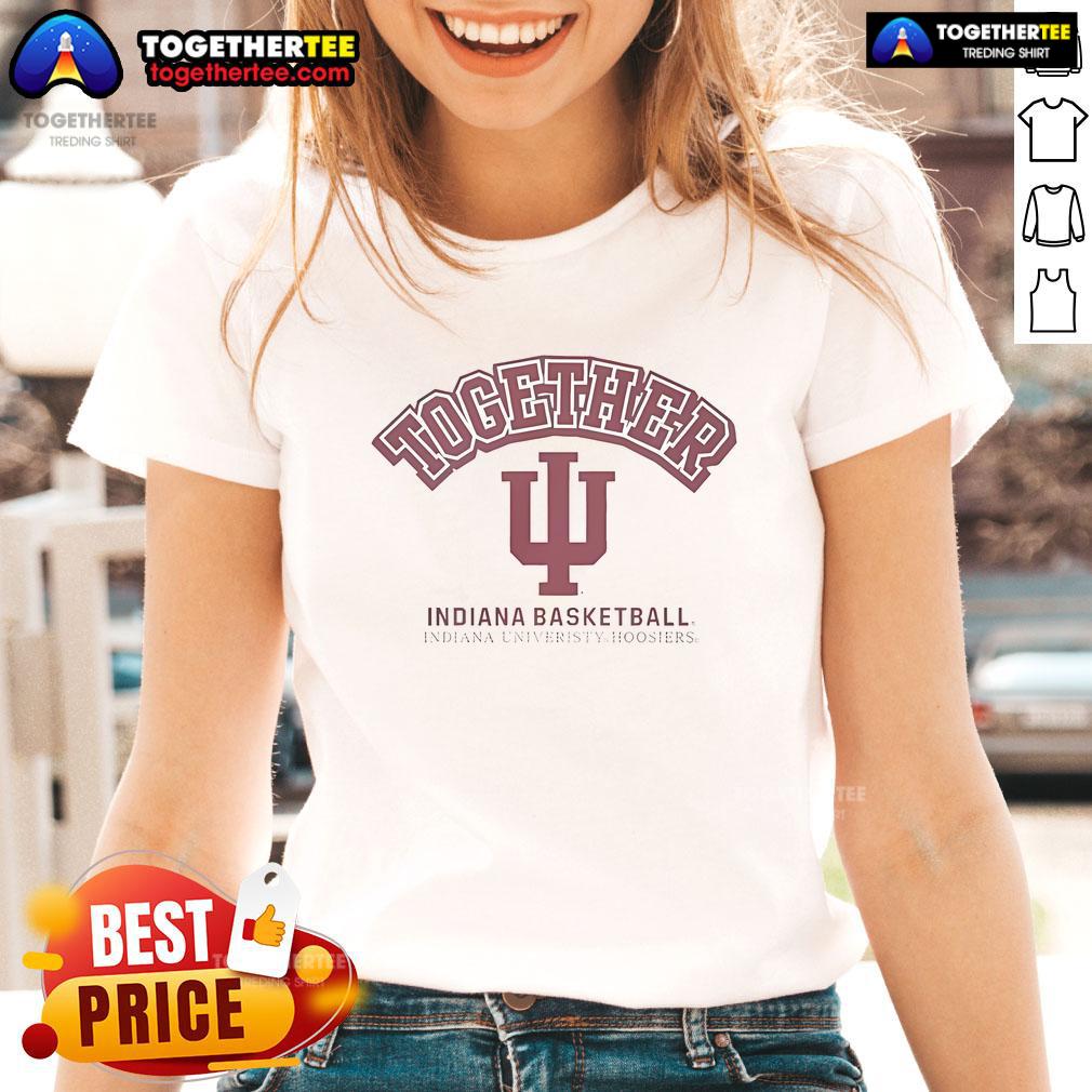 Official Indiana University Hoosiers Together Indiana Basketball 2025 T-Shirt - Image 3