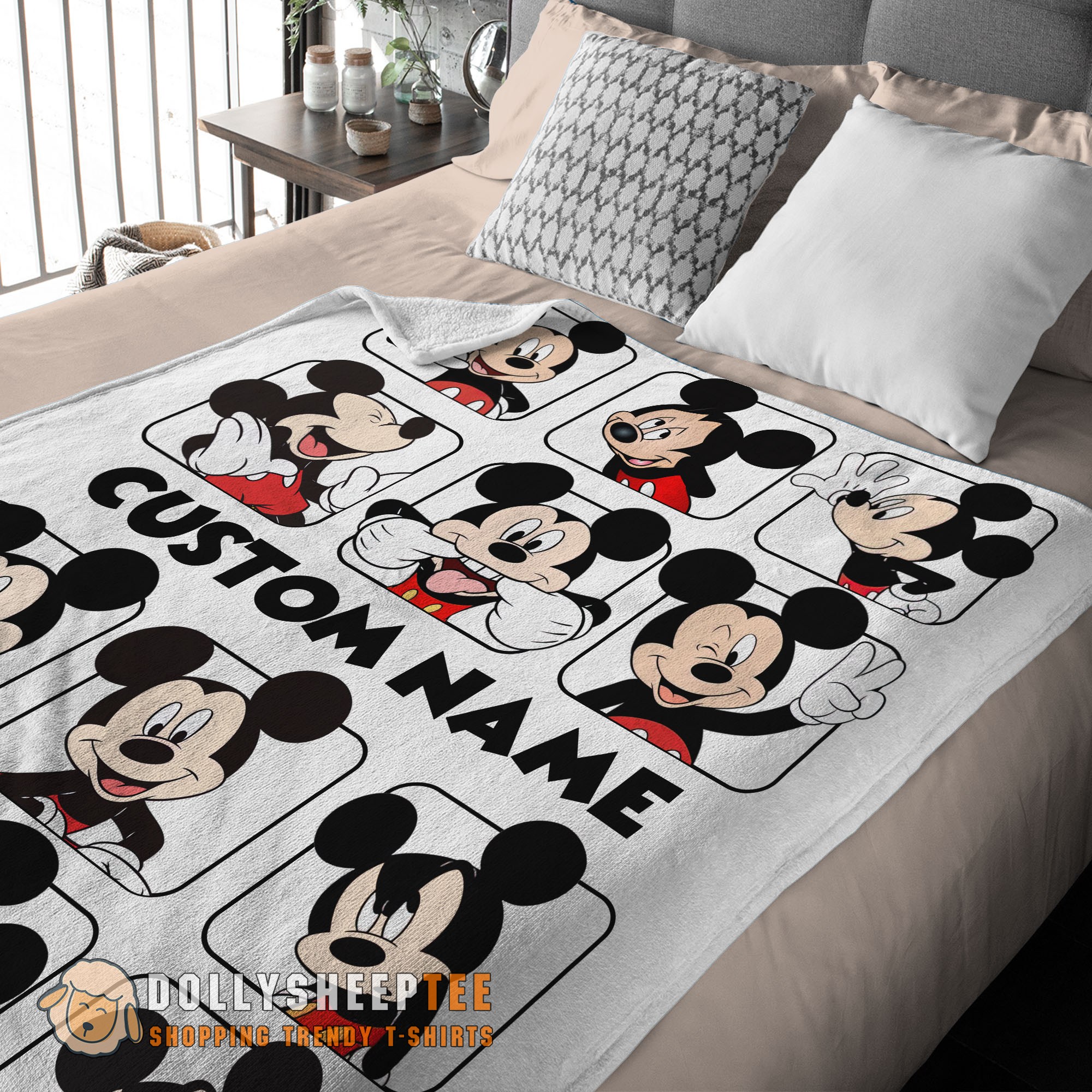 Perfect Disney Mickey And Friends Mickey Mouse Moods Blanket Customize Blanket - Image 2