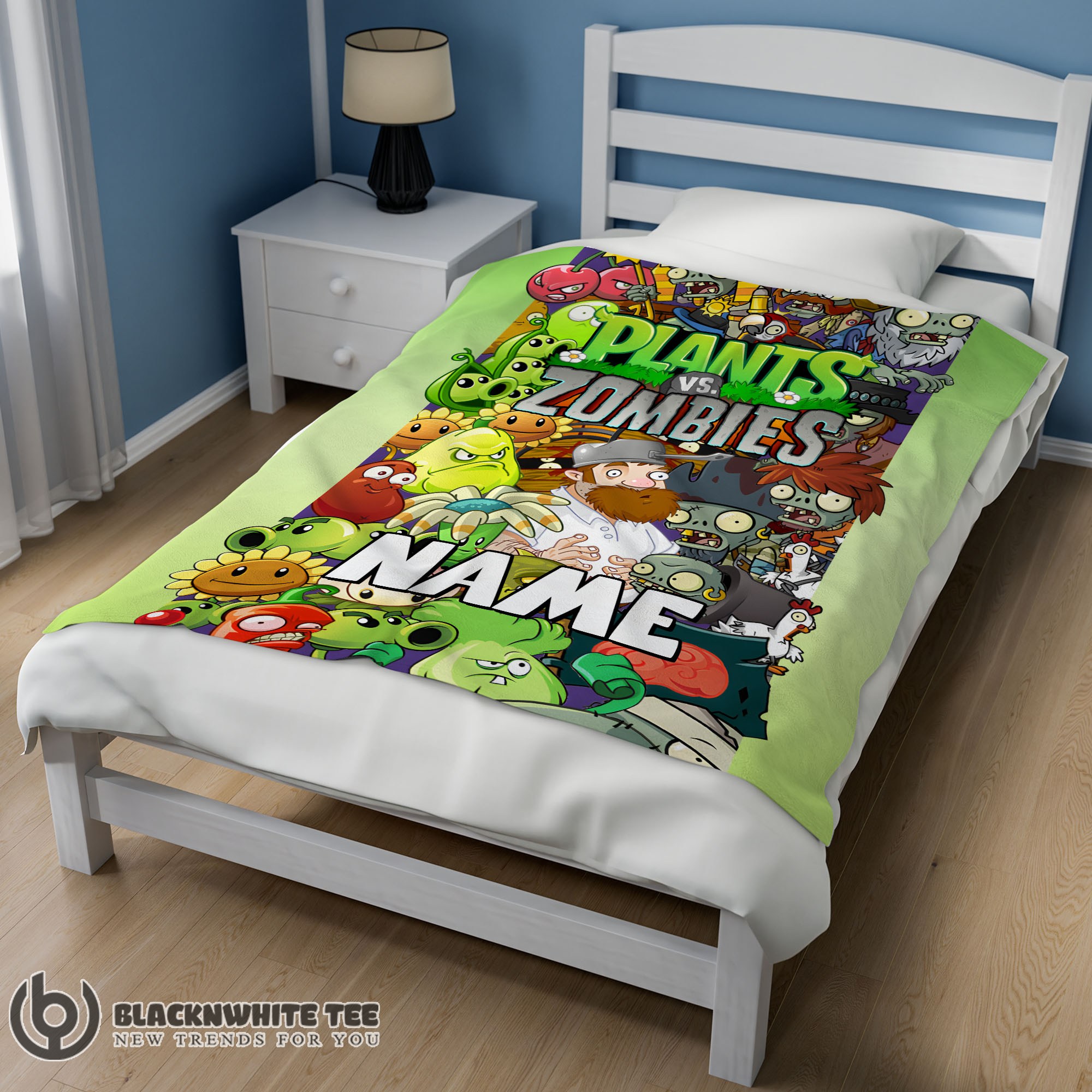 Perfect Game Plants Vs Zombies All Character Blanket Fleece Customized Blanket - Image 2