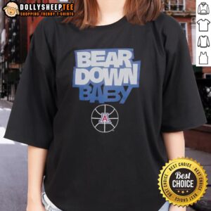 Alternative view of Top Bear Down Baby Arizona Wildcats Basketball T-Shirt