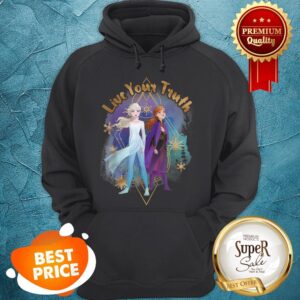 Alternative view of Nice Disney Frozen 2 Elsa Anna Live Your Truth Geometric Portrait Shirt