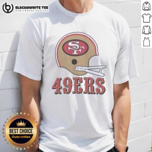 Top San Francisco 49ers Football Logo In Big Helmet T-Shirt