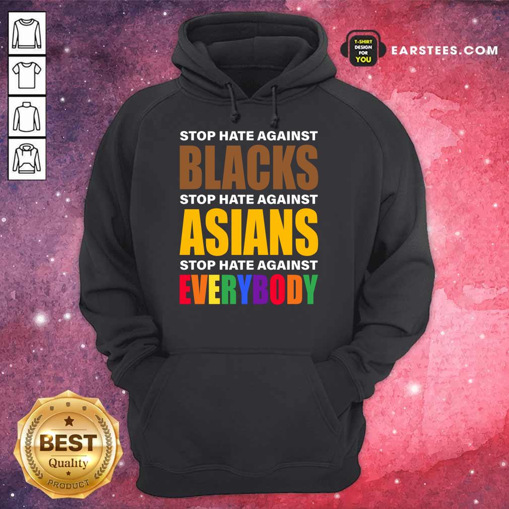 Happy Stop Hate Against Blacks Asian Shirt - Image 4
