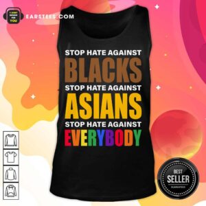 Alternative view of Happy Stop Hate Against Blacks Asian Shirt