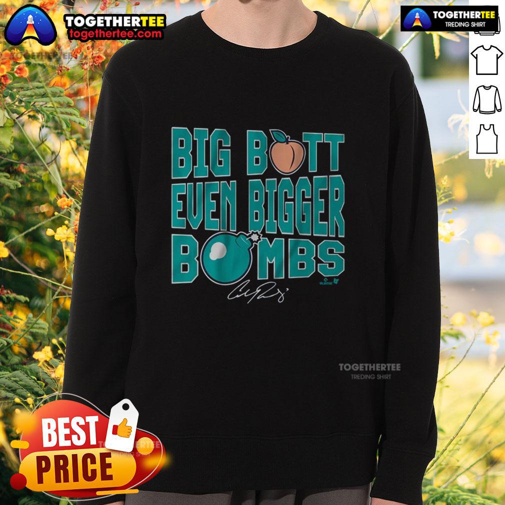 Nice Cal Raleigh Big Butt Even Bigger Bombs T-Shirt - Image 4