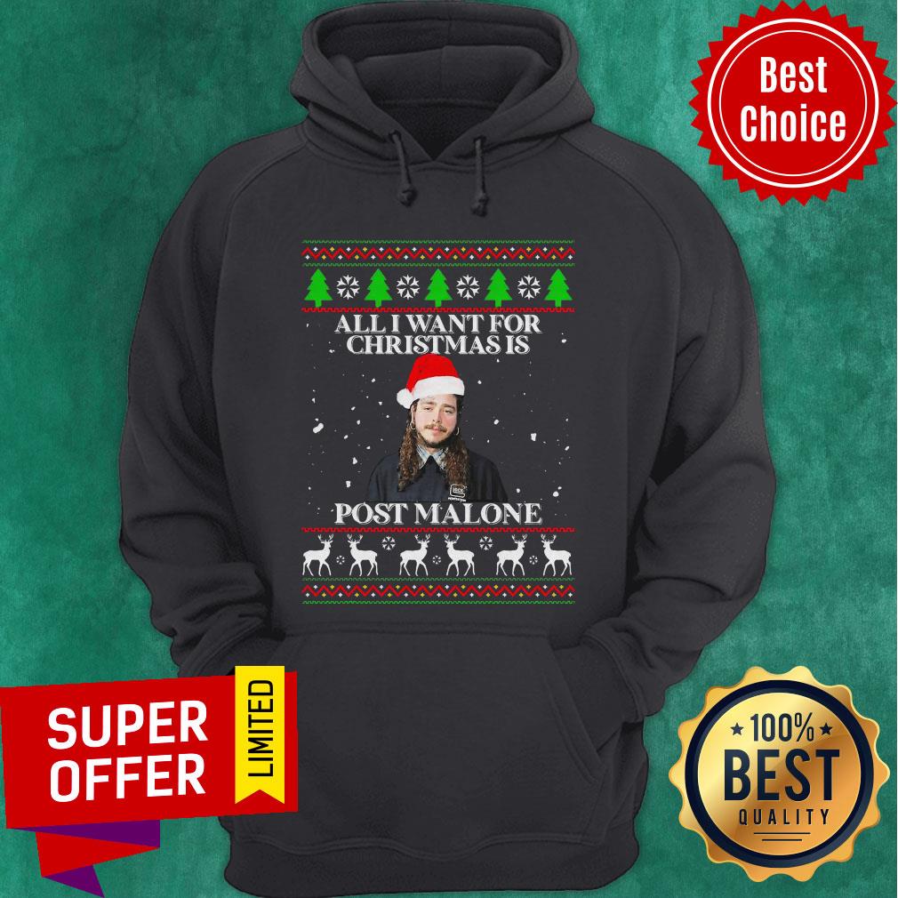 Top Post Malone All I Want For Christmas Is Home Malone Ugly Shirt - Image 2