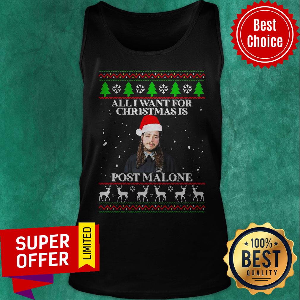 Top Post Malone All I Want For Christmas Is Home Malone Ugly Shirt - Image 4