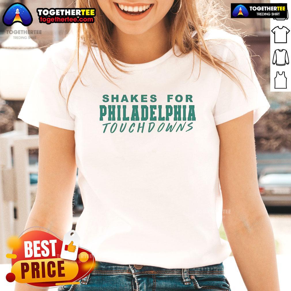 Official Paige Spiranac Shakes For Philadelphia Touchdowns T-Shirt - Image 3